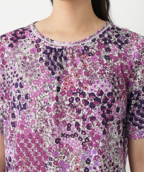 Leilian / レリアン カットソー | フラワー柄カットソー【Leilian WHITE LABEL】 | 詳細10