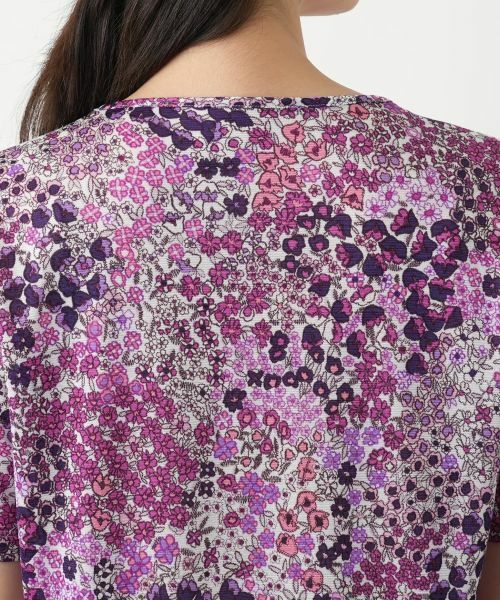 Leilian / レリアン カットソー | フラワー柄カットソー【Leilian WHITE LABEL】 | 詳細11