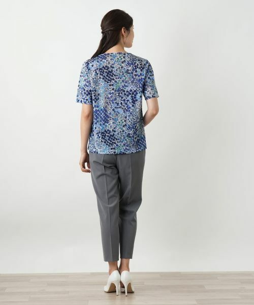 Leilian / レリアン カットソー | フラワー柄カットソー【Leilian WHITE LABEL】 | 詳細3