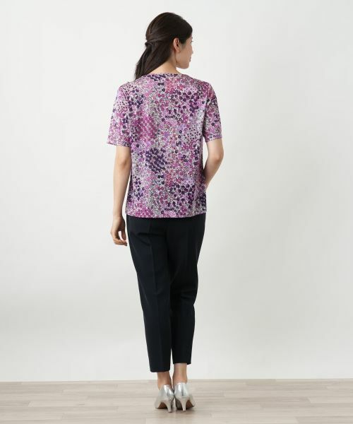 Leilian / レリアン カットソー | フラワー柄カットソー【Leilian WHITE LABEL】 | 詳細6