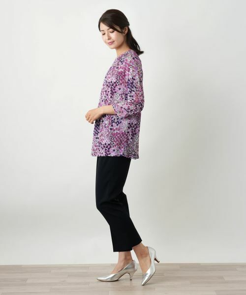 Leilian / レリアン カットソー | プリントタックカットソー【Leilian WHITE LABEL】 | 詳細2