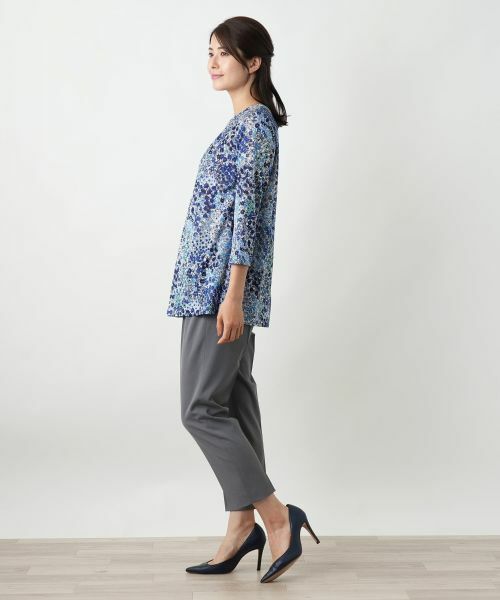 Leilian / レリアン カットソー | プリントタックカットソー【Leilian WHITE LABEL】 | 詳細5