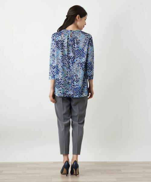 Leilian / レリアン カットソー | プリントタックカットソー【Leilian WHITE LABEL】 | 詳細6