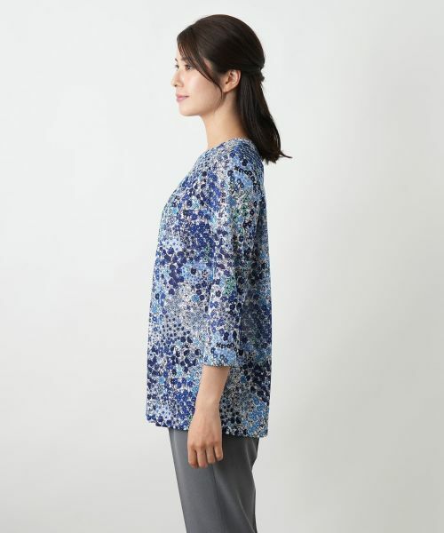 Leilian / レリアン カットソー | プリントタックカットソー【Leilian WHITE LABEL】 | 詳細8