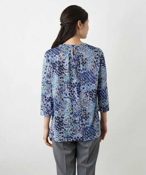 Leilian / レリアン カットソー | プリントタックカットソー【Leilian WHITE LABEL】 | 詳細9