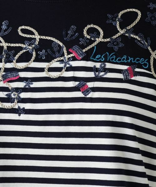 Leilian / レリアン カットソー | ボーダー切替Tシャツ【Leilian WHITE LABEL】 | 詳細14