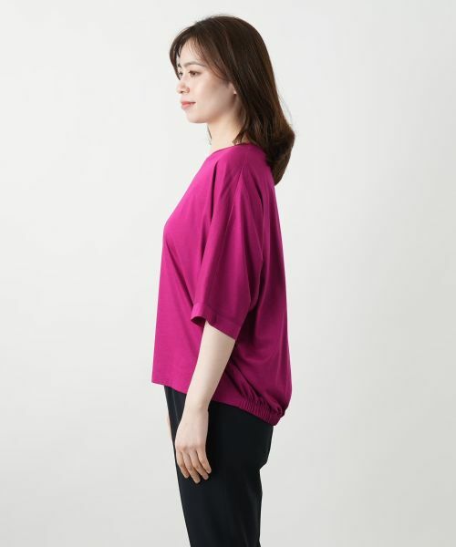 ドルマンスリーブカットソー【Leilian WHITE LABEL