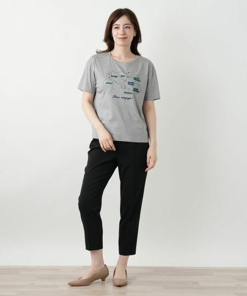 Leilian / レリアン Tシャツ | 刺繍Tシャツ【Leilian WHITE LABEL】 | 詳細4