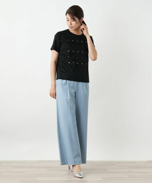 Leilian / レリアン Tシャツ | ビジューTシャツ【Leilian WHITE LABEL】 | 詳細7