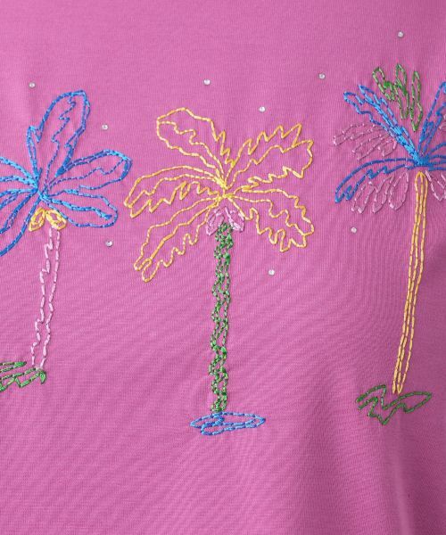 Leilian / レリアン カットソー | 刺繍フレンチスリーブTシャツ【Leilian WHITE LABEL】 | 詳細17