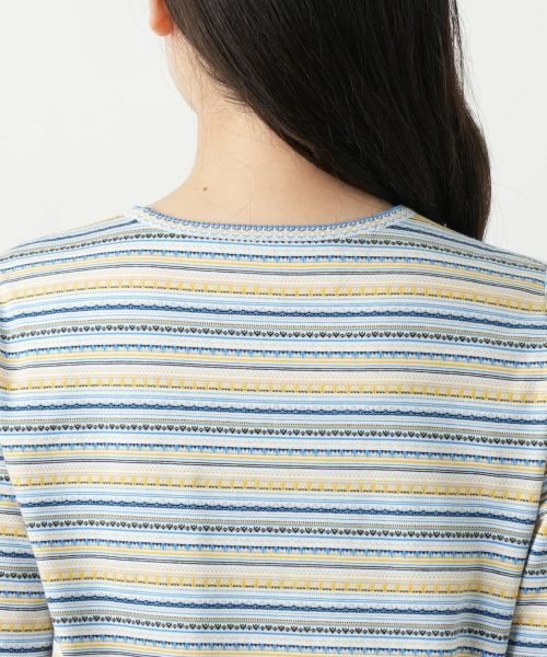 Leilian / レリアン Tシャツ | 幾何学ボーダーカットソー【Leilian WHITE LABEL】 | 詳細11