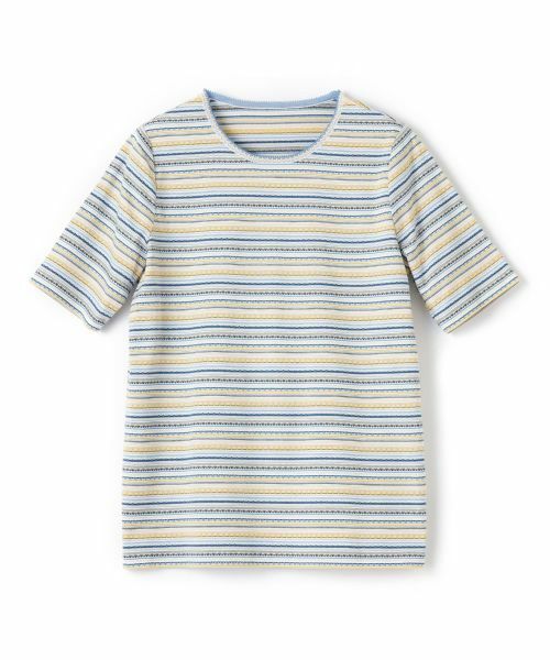 Leilian / レリアン Tシャツ | 幾何学ボーダーカットソー【Leilian WHITE LABEL】 | 詳細17