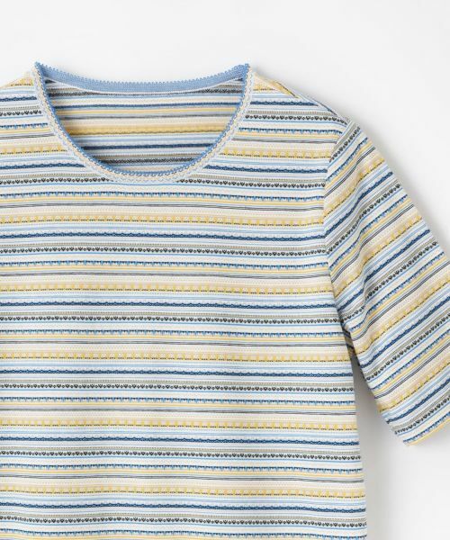 Leilian / レリアン Tシャツ | 幾何学ボーダーカットソー【Leilian WHITE LABEL】 | 詳細19