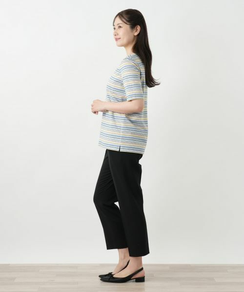 Leilian / レリアン Tシャツ | 幾何学ボーダーカットソー【Leilian WHITE LABEL】 | 詳細5