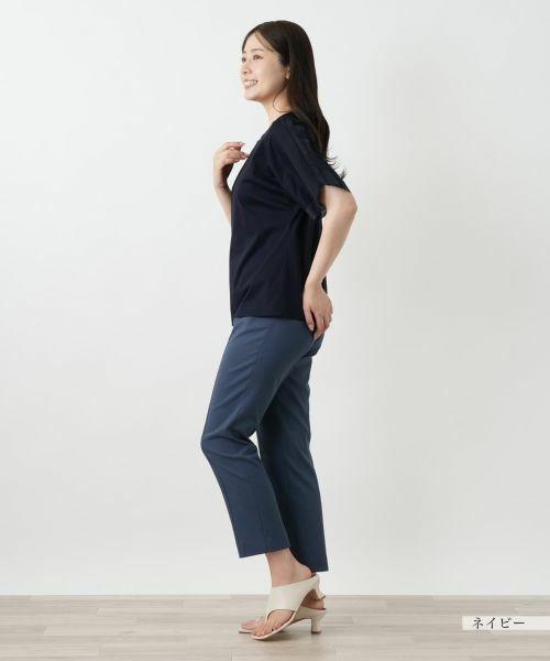 Leilian / レリアン Tシャツ | 異素材切替カットソー【Leilian WHITE LABEL】 | 詳細11