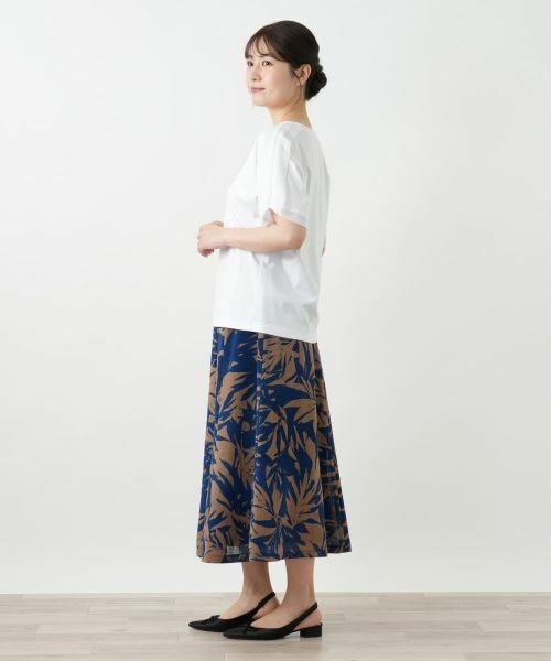 Leilian / レリアン Tシャツ | 異素材切替カットソー【Leilian WHITE LABEL】 | 詳細5