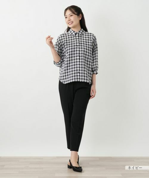 Leilian / レリアン シャツ・ブラウス | ギンガムチェックブラウス【Leilian WHITE LABEL】 | 詳細1