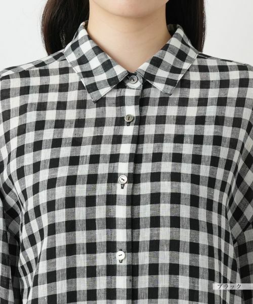 Leilian / レリアン シャツ・ブラウス | ギンガムチェックブラウス【Leilian WHITE LABEL】 | 詳細10