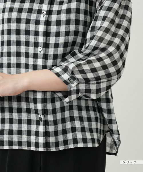 Leilian / レリアン シャツ・ブラウス | ギンガムチェックブラウス【Leilian WHITE LABEL】 | 詳細13