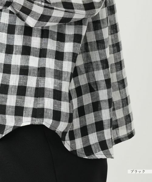Leilian / レリアン シャツ・ブラウス | ギンガムチェックブラウス【Leilian WHITE LABEL】 | 詳細14