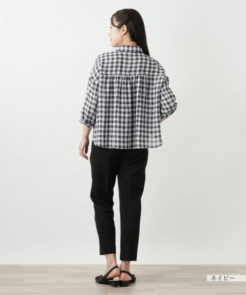 Leilian / レリアン シャツ・ブラウス | ギンガムチェックブラウス【Leilian WHITE LABEL】 | 詳細3