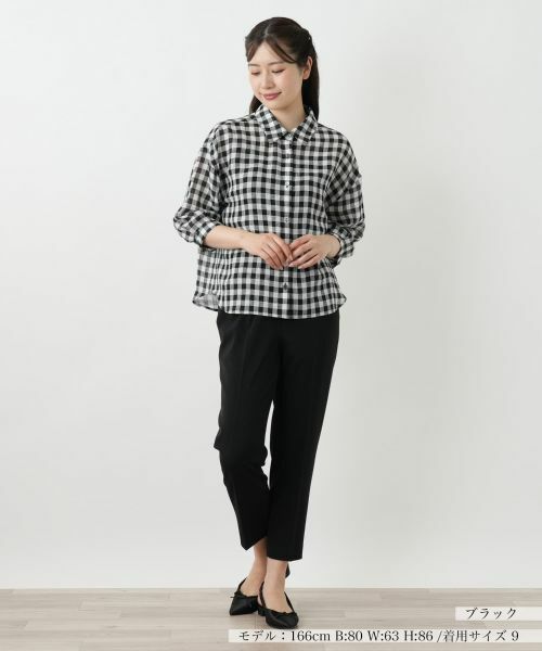 Leilian / レリアン シャツ・ブラウス | ギンガムチェックブラウス【Leilian WHITE LABEL】 | 詳細4