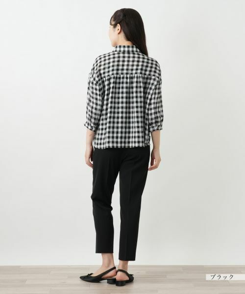 Leilian / レリアン シャツ・ブラウス | ギンガムチェックブラウス【Leilian WHITE LABEL】 | 詳細6