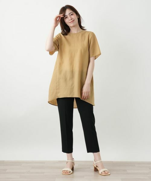 Leilian / レリアン スリーブ切替カットソー【Leilian WHITE LABEL】 スリーブ切替カットソー【Leilian WHITE LABEL】|レリアン
