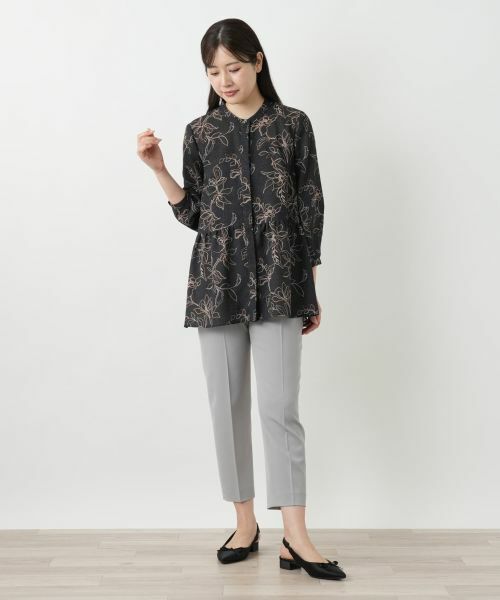 Leilian / レリアン シャツ・ブラウス | ボタニカル柄ブラウス【Leilian WHITE LABEL】 | 詳細1