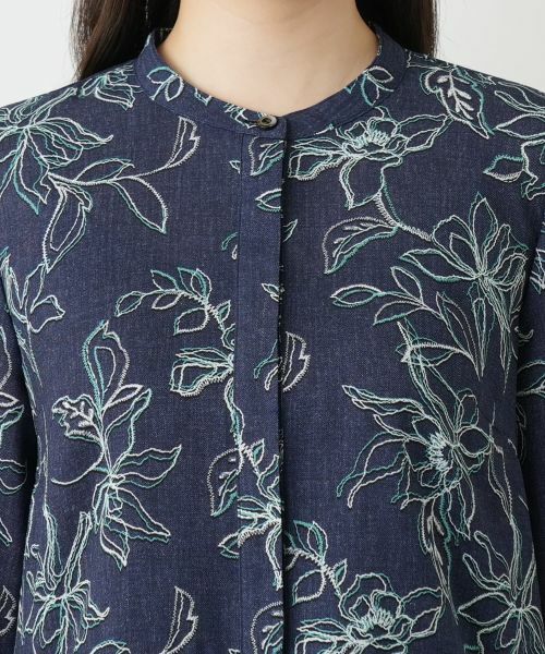 Leilian / レリアン シャツ・ブラウス | ボタニカル柄ブラウス【Leilian WHITE LABEL】 | 詳細12