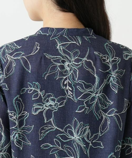 Leilian / レリアン シャツ・ブラウス | ボタニカル柄ブラウス【Leilian WHITE LABEL】 | 詳細13