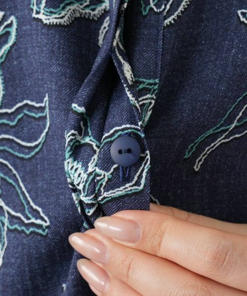 Leilian / レリアン シャツ・ブラウス | ボタニカル柄ブラウス【Leilian WHITE LABEL】 | 詳細16