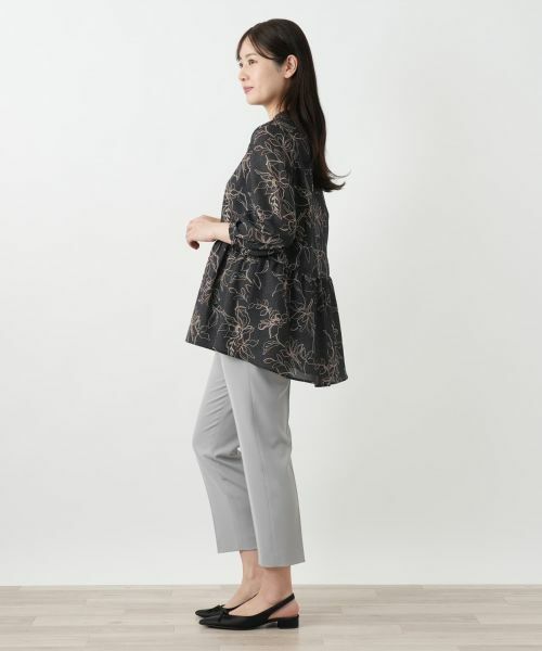 Leilian / レリアン シャツ・ブラウス | ボタニカル柄ブラウス【Leilian WHITE LABEL】 | 詳細2