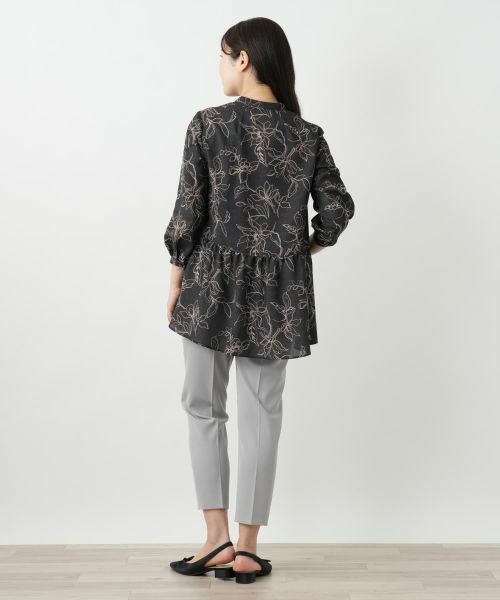 Leilian / レリアン シャツ・ブラウス | ボタニカル柄ブラウス【Leilian WHITE LABEL】 | 詳細3