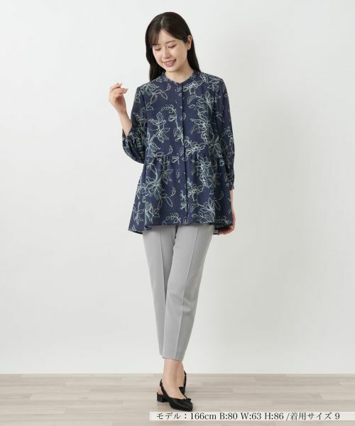 Leilian / レリアン シャツ・ブラウス | ボタニカル柄ブラウス【Leilian WHITE LABEL】 | 詳細6