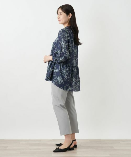 Leilian / レリアン シャツ・ブラウス | ボタニカル柄ブラウス【Leilian WHITE LABEL】 | 詳細7