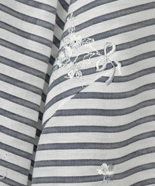 Leilian / レリアン シャツ・ブラウス | 刺繍ボーダーブラウス【Leilian WHITE LABEL】 | 詳細17
