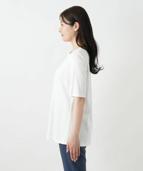 Leilian / レリアン カットソー | 刺繍クルーネックカットソー【Leilian WHITE LABEL】 | 詳細11