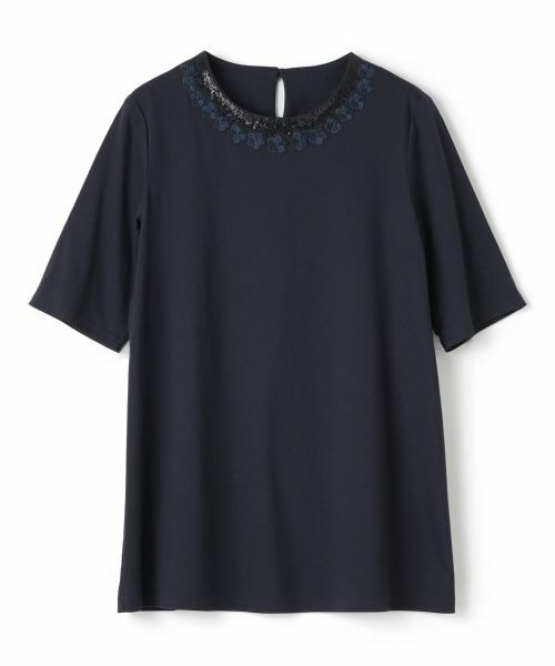 Leilian / レリアン カットソー | 刺繍クルーネックカットソー【Leilian WHITE LABEL】 | 詳細19