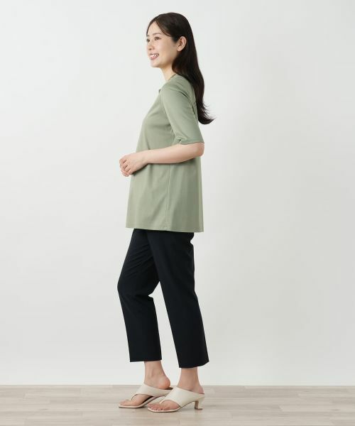 Leilian / レリアン カットソー | 刺繍クルーネックカットソー【Leilian WHITE LABEL】 | 詳細2