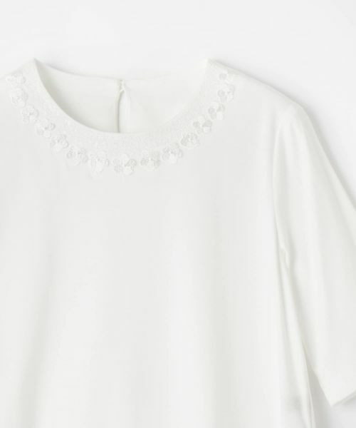 Leilian / レリアン カットソー | 刺繍クルーネックカットソー【Leilian WHITE LABEL】 | 詳細25
