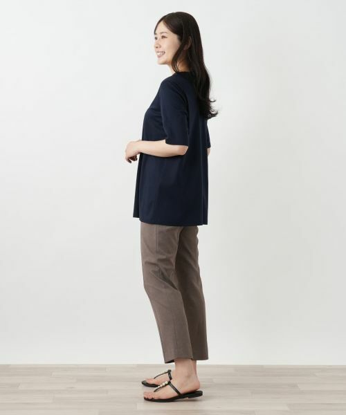 Leilian / レリアン カットソー | 刺繍クルーネックカットソー【Leilian WHITE LABEL】 | 詳細5