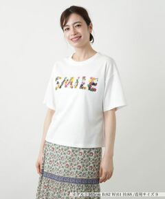 Leilian / レリアン Tシャツ | 刺繍プリントTシャツ【Leilian WHITE LABEL】