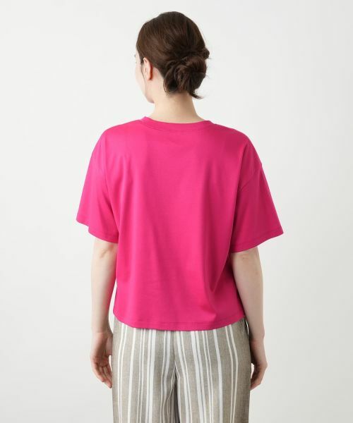 Leilian / レリアン Tシャツ | 刺繍プリントTシャツ【Leilian WHITE LABEL】 | 詳細12