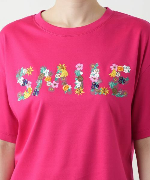 Leilian / レリアン Tシャツ | 刺繍プリントTシャツ【Leilian WHITE LABEL】 | 詳細17