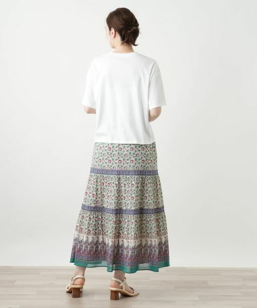 Leilian / レリアン Tシャツ | 刺繍プリントTシャツ【Leilian WHITE LABEL】 | 詳細3