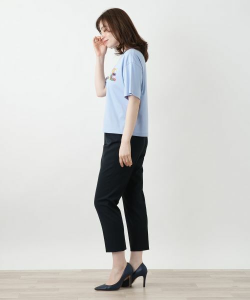 Leilian / レリアン Tシャツ | 刺繍プリントTシャツ【Leilian WHITE LABEL】 | 詳細5