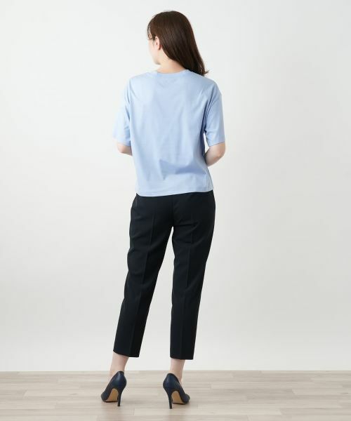 Leilian / レリアン Tシャツ | 刺繍プリントTシャツ【Leilian WHITE LABEL】 | 詳細6