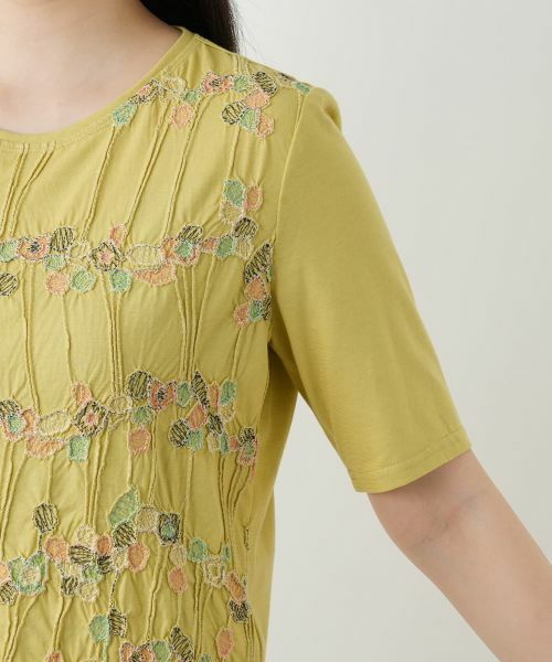 Leilian / レリアン カットソー | 刺繍クルーネックカットソー【Leilian WHITE LABEL】 | 詳細12