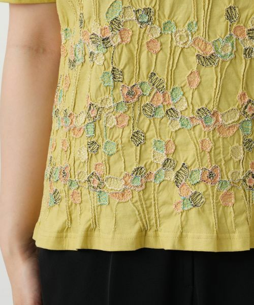 Leilian / レリアン カットソー | 刺繍クルーネックカットソー【Leilian WHITE LABEL】 | 詳細13